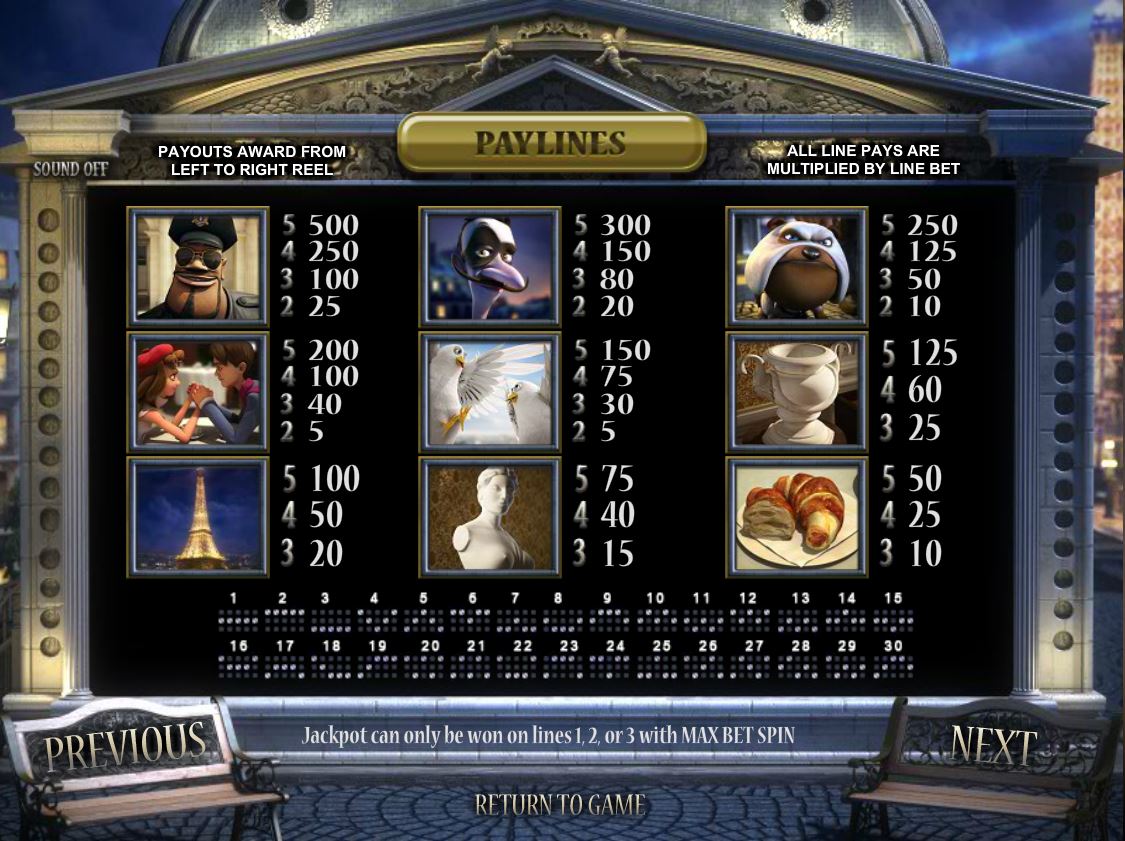 Free in paris slot video