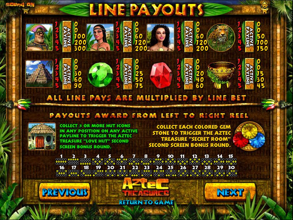 Play online aztec gold slot