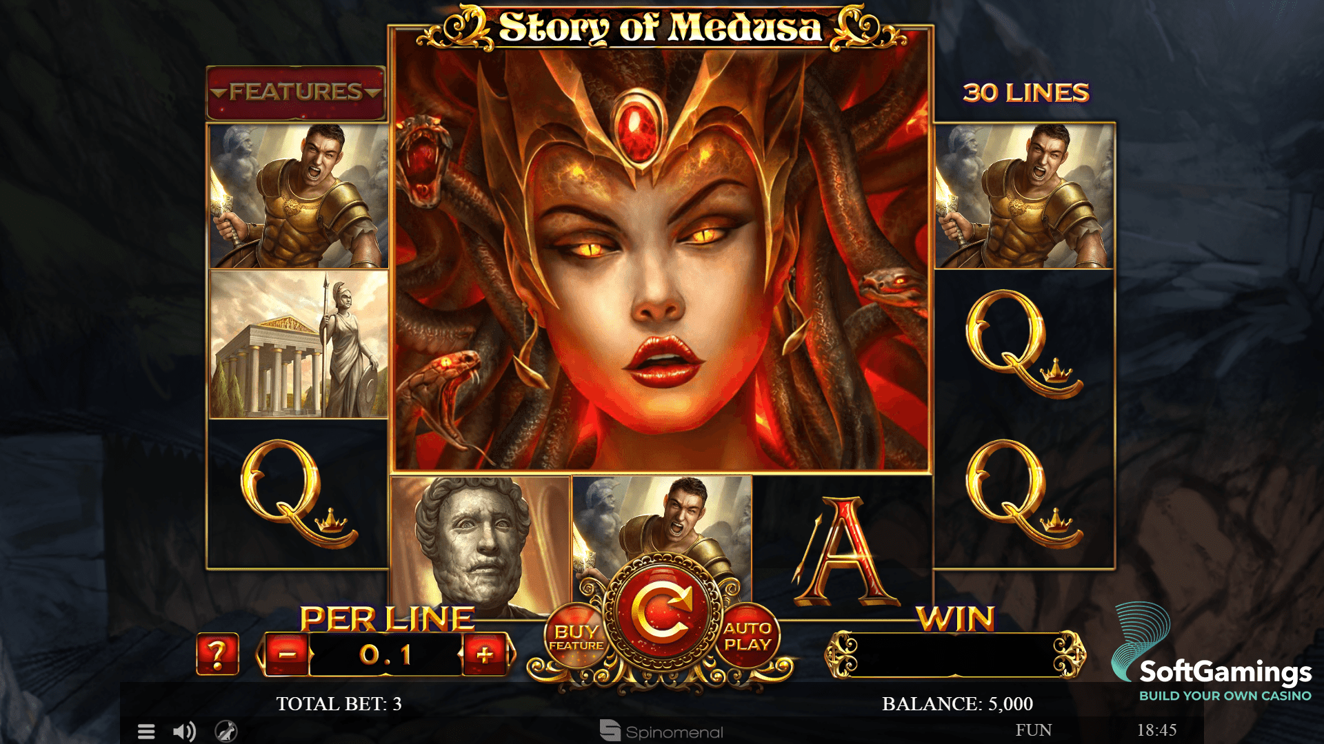 Story Of Medusa Spinomenal Games Catalog Softgamings