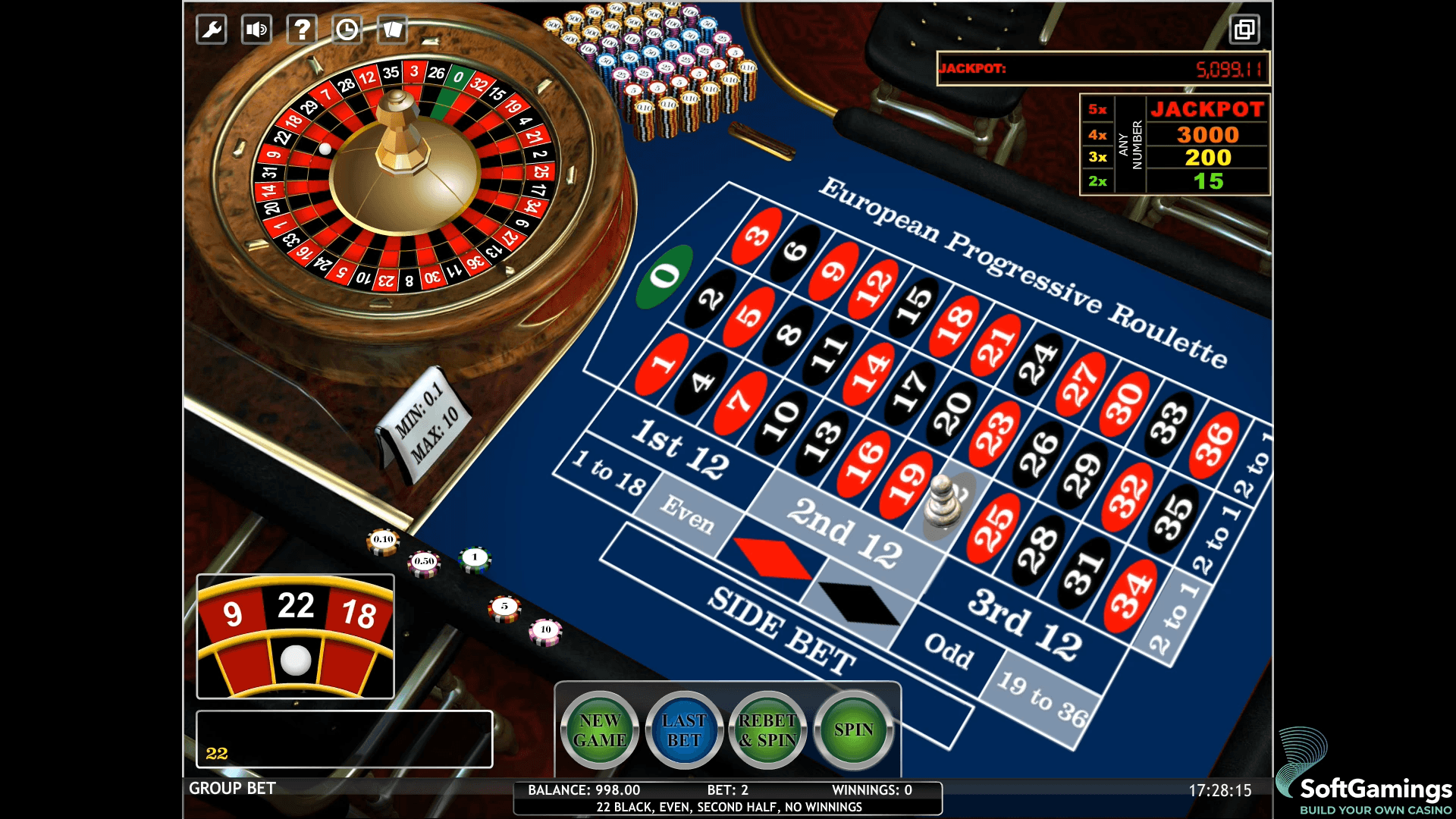 Progressive roulette scam